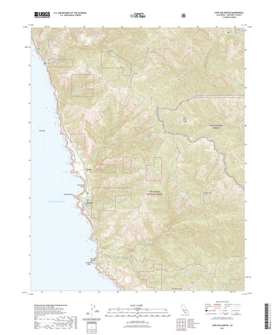 United States Geological Survey Cape San Martin, CA (2021, 24000-Scale) digital map