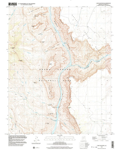 United States Geological Survey Cape Solitude, AZ (1999, 24000-Scale) digital map