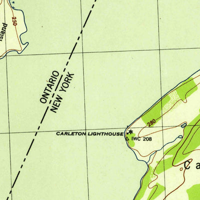 United States Geological Survey Cape Vincent North, NY (1942, 31680-Scale) digital map