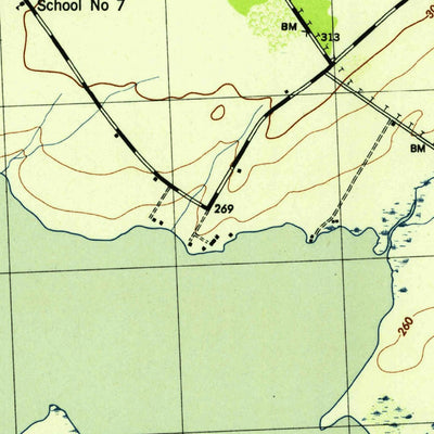 United States Geological Survey Cape Vincent South, NY (1942, 31680-Scale) digital map