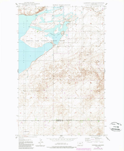 United States Geological Survey Capeneys Lake, MT (1947, 24000-Scale) digital map