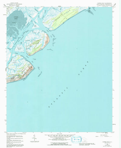 United States Geological Survey Capers Inlet, SC (1959, 24000-Scale) digital map