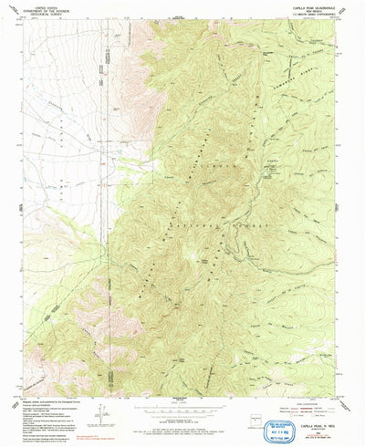 United States Geological Survey Capilla Peak, NM (1954, 24000-Scale) digital map