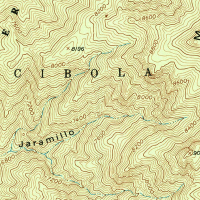 United States Geological Survey Capilla Peak, NM (1954, 24000-Scale) digital map