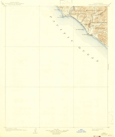 United States Geological Survey Capistrano, CA (1902, 125000-Scale) digital map