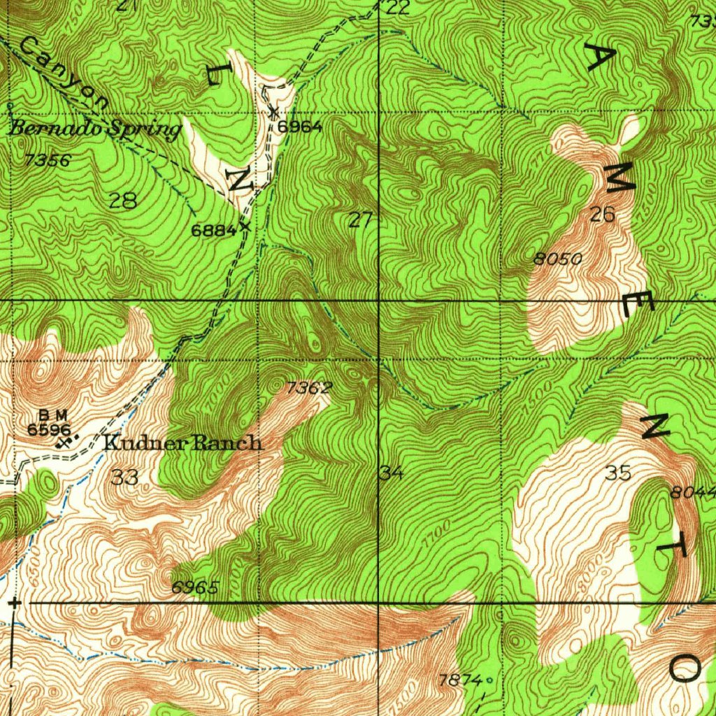 Capitan, NM (1934, 62500-Scale) Map by United States Geological Survey ...