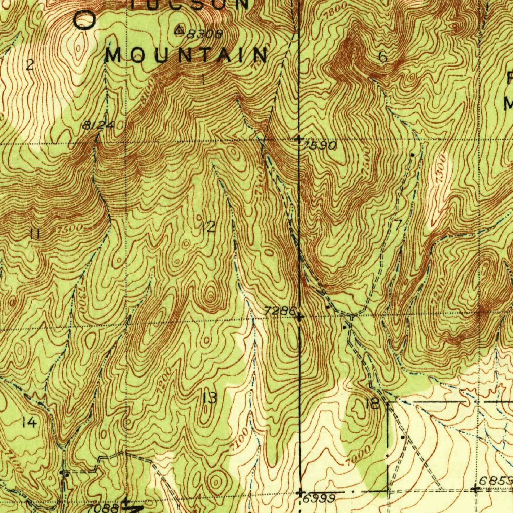 Capitan, NM (1937, 62500-Scale) Map by United States Geological Survey ...