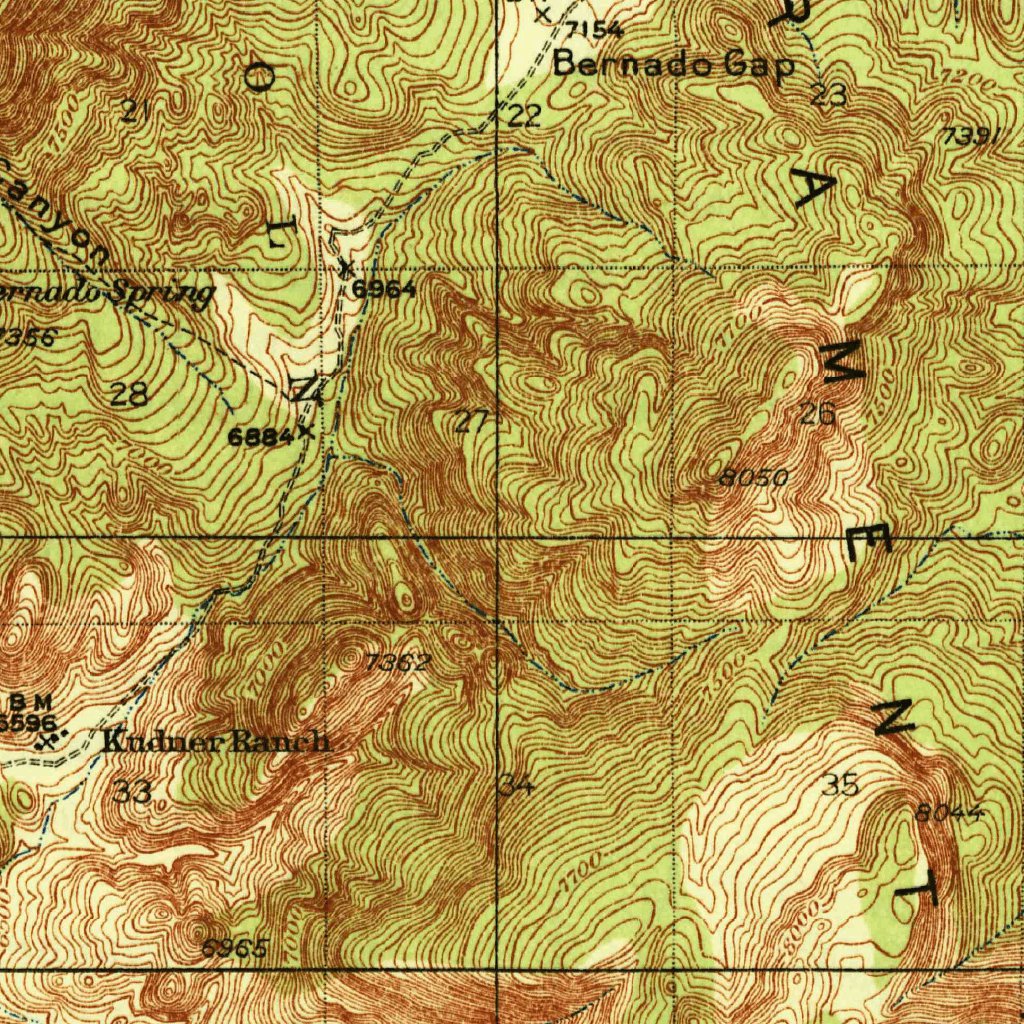 Capitan, NM (1937, 62500-Scale) Map by United States Geological Survey ...