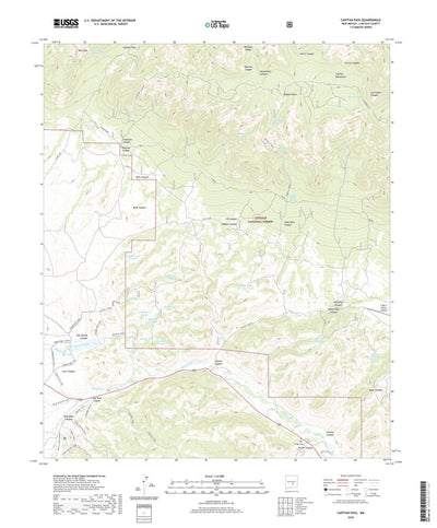 United States Geological Survey Capitan Pass, NM (2020, 24000-Scale) digital map