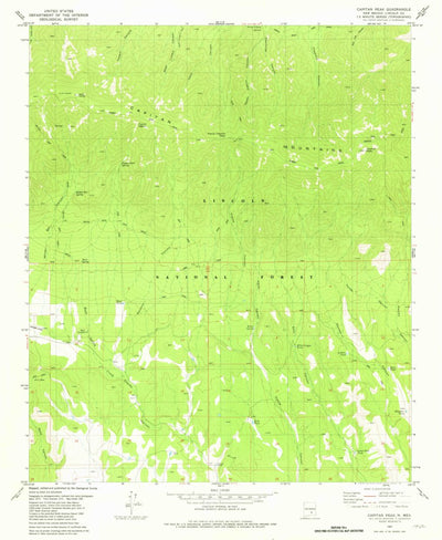 United States Geological Survey Capitan Peak, NM (1981, 24000-Scale) digital map