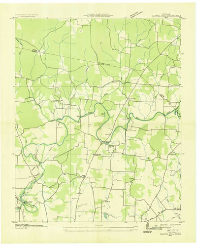 United States Geological Survey Capitol Hill, TN (1936, 24000-Scale) digital map