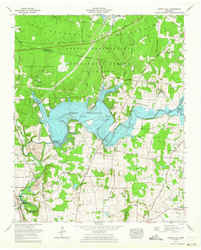 United States Geological Survey Capitol Hill, TN (1962, 24000-Scale) digital map