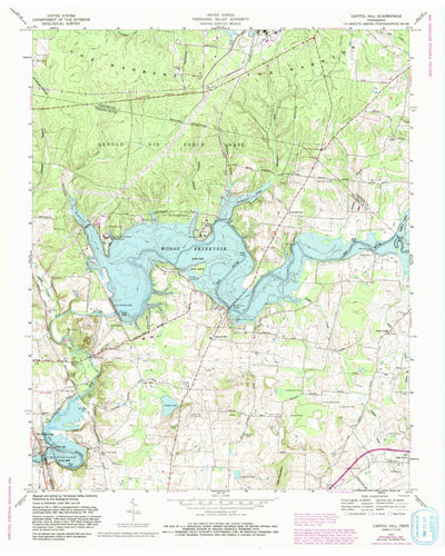 United States Geological Survey Capitol Hill, TN (1972, 24000-Scale) digital map
