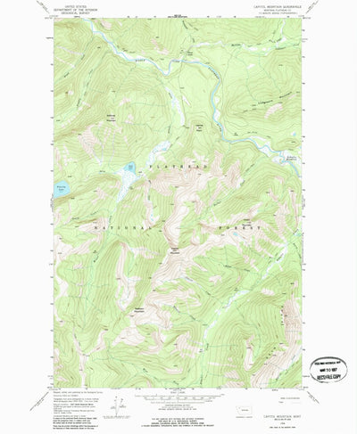 United States Geological Survey Capitol Mountain, MT (1958, 24000-Scale) digital map