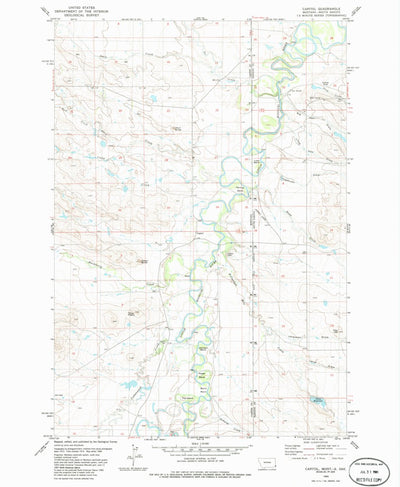 United States Geological Survey Capitol, MT-SD (1980, 24000-Scale) digital map