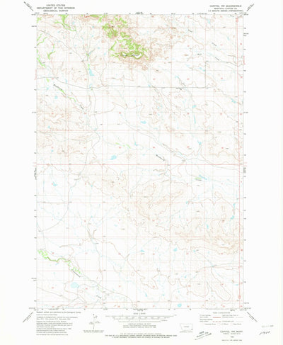 United States Geological Survey Capitol NW, MT (1980, 24000-Scale) digital map