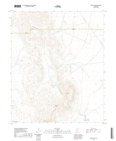 United States Geological Survey Capitol Peak, NM (2023, 24000-Scale) digital map