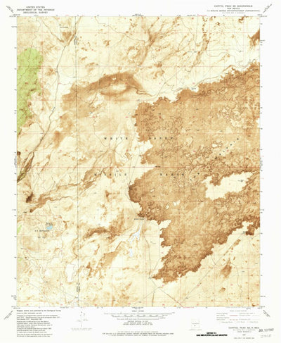 United States Geological Survey Capitol Peak SE, NM (1981, 24000-Scale) digital map