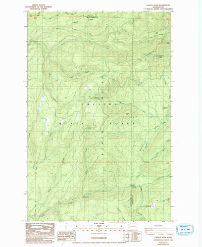 United States Geological Survey Capitol Peak, WA (1986, 24000-Scale) digital map
