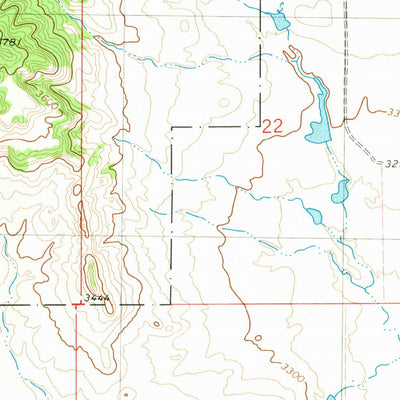 United States Geological Survey Capitol Rock, MT-SD (1980, 24000-Scale) digital map