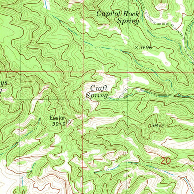 United States Geological Survey Capitol Rock, MT-SD (1980, 24000-Scale) digital map
