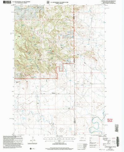 United States Geological Survey Capitol Rock, MT-SD (2005, 24000-Scale) digital map