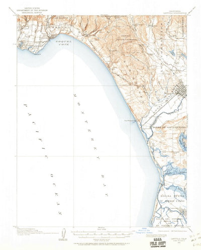 United States Geological Survey Capitola, CA (1912, 62500-Scale) digital map