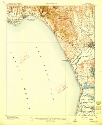 United States Geological Survey Capitola, CA (1914, 62500-Scale) digital map