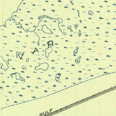 United States Geological Survey Caplen, TX (1931, 24000-Scale) digital map
