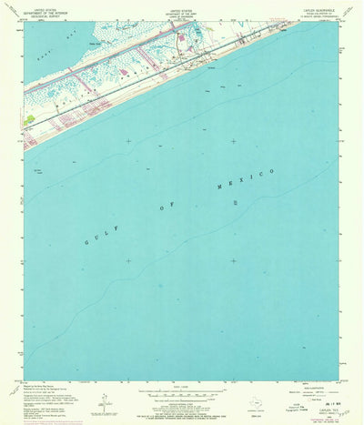 United States Geological Survey Caplen, TX (1954, 24000-Scale) digital map