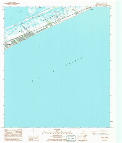 United States Geological Survey Caplen, TX (1994, 24000-Scale) digital map