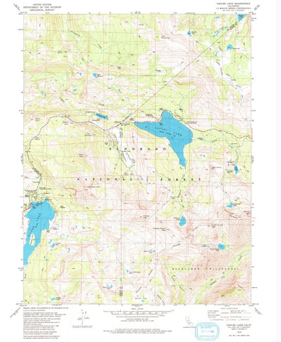 United States Geological Survey Caples Lake, CA (1979, 24000-Scale) digital map