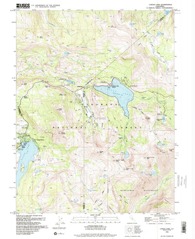 United States Geological Survey Caples Lake, CA (1992, 24000-Scale) digital map