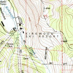 United States Geological Survey Caples Lake, CA (1992, 24000-Scale) digital map