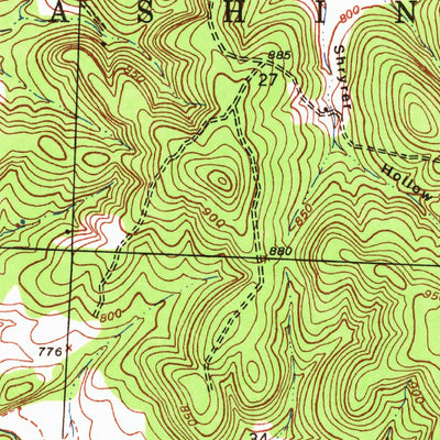 United States Geological Survey Caplinger Mills, MO (1939, 24000-Scale) digital map
