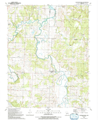 United States Geological Survey Caplinger Mills, MO (1991, 24000-Scale) digital map