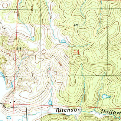 United States Geological Survey Caplinger Mills, MO (1991, 24000-Scale) digital map