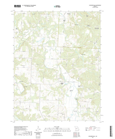 United States Geological Survey Caplinger Mills, MO (2021, 24000-Scale) digital map