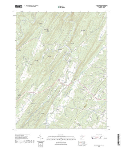 United States Geological Survey Capon Bridge, WV (2023, 24000-Scale) digital map