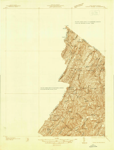 United States Geological Survey Capon Bridge, WV-VA (1937, 48000-Scale) digital map