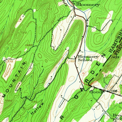 United States Geological Survey Capon Bridge, WV-VA (1937, 62500-Scale) digital map
