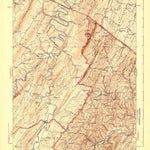 United States Geological Survey Capon Bridge, WV-VA (1943, 62500-Scale) digital map