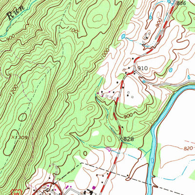 United States Geological Survey Capon Bridge, WV-VA (1965, 24000-Scale) digital map