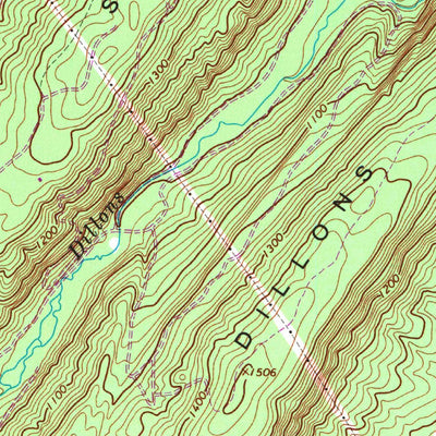 United States Geological Survey Capon Bridge, WV-VA (1965, 24000-Scale) digital map
