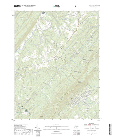 United States Geological Survey Capon Springs, WV (2023, 24000-Scale) digital map