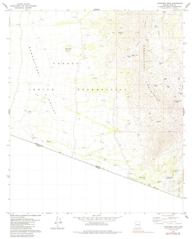 United States Geological Survey Caponera Peak, AZ (1979, 24000-Scale) digital map