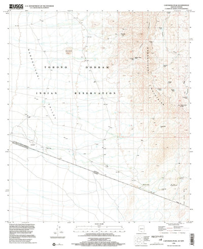 United States Geological Survey Caponera Peak, AZ (1996, 24000-Scale) digital map
