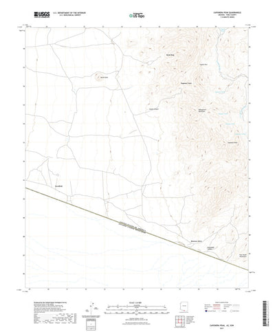 United States Geological Survey Caponera Peak, AZ (2021, 24000-Scale) digital map