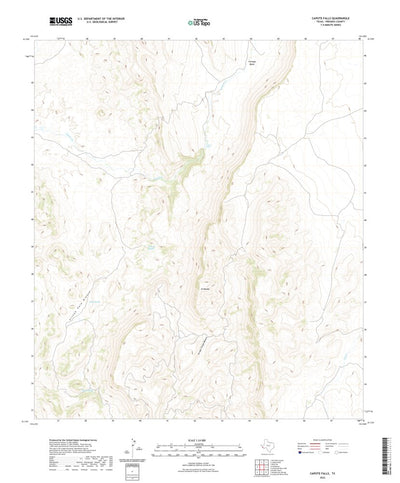 United States Geological Survey Capote Falls, TX (2022, 24000-Scale) digital map