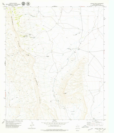 United States Geological Survey Capote Peak, TX (1978, 24000-Scale) digital map